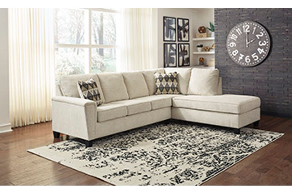 Signature Design by Ashley Abinger 2-Piece Sectional with Chaise-Natural