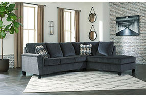 Signature Design by Ashley Abinger 2-Piece Sectional with Chaise-Smoke