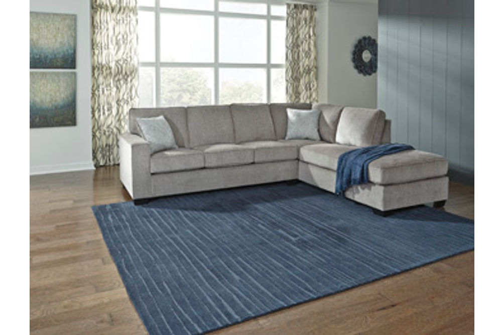 Signature Design by Ashley Altari 2-Piece Sectional with Chaise-Alloy