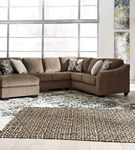Benchcraft Graftin 3-Piece Sectional with Chaise-Teak
