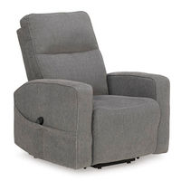 Signature Design by Ashley Starganza Power Lift Recliner-Gray