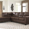 Signature Design by Ashley Navi 2-Piece Sectional with Chaise-Chestnut