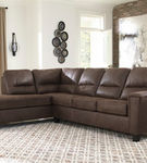 Signature Design by Ashley Navi 2-Piece Sectional with Chaise-Chestnut