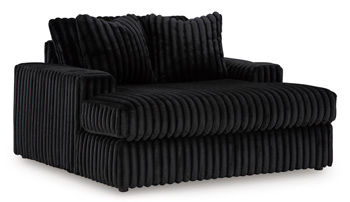 Signature Design by Ashley Midnight-Madness Oversized Chaise-Onyx