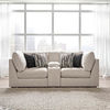 Signature Design by Ashley Kellway 3-Piece Sectional Loveseat-Bisque