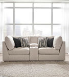 Signature Design by Ashley Kellway 3-Piece Sectional Loveseat-Bisque