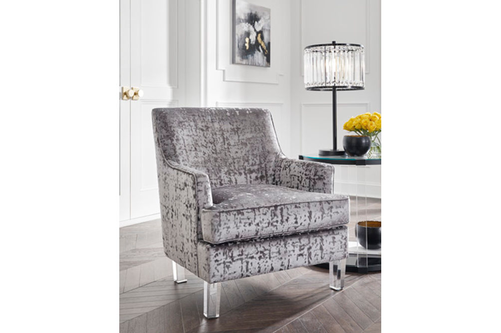 Signature Design by Ashley Gloriann Accent Chair-Pewter