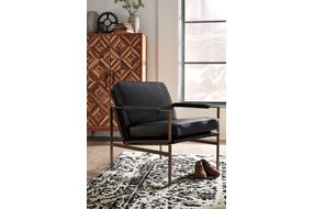 Signature Design by Ashley Puckman Accent Chair-Black