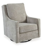 Signature Design by Ashley Kambria Swivel Glider Accent Chair-Pebble