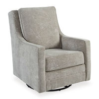 Signature Design by Ashley Kambria Swivel Glider Accent Chair-Pebble