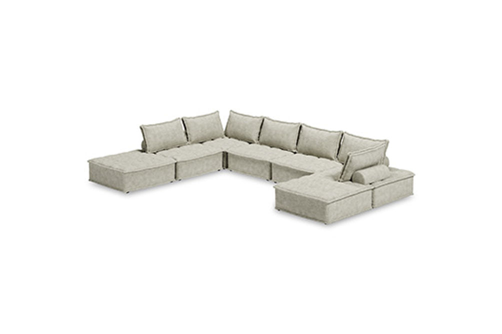 Signature Design by Ashley Bales 7-Piece Modular Seating-Taupe