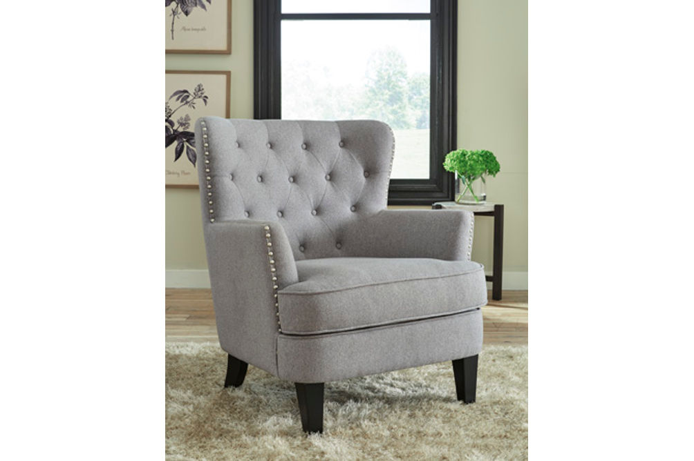 Signature Design by Ashley Romansque Accent Chair-Light Gray