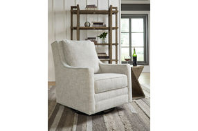 Signature Design by Ashley Kambria Swivel Glider Accent Chair-Fog