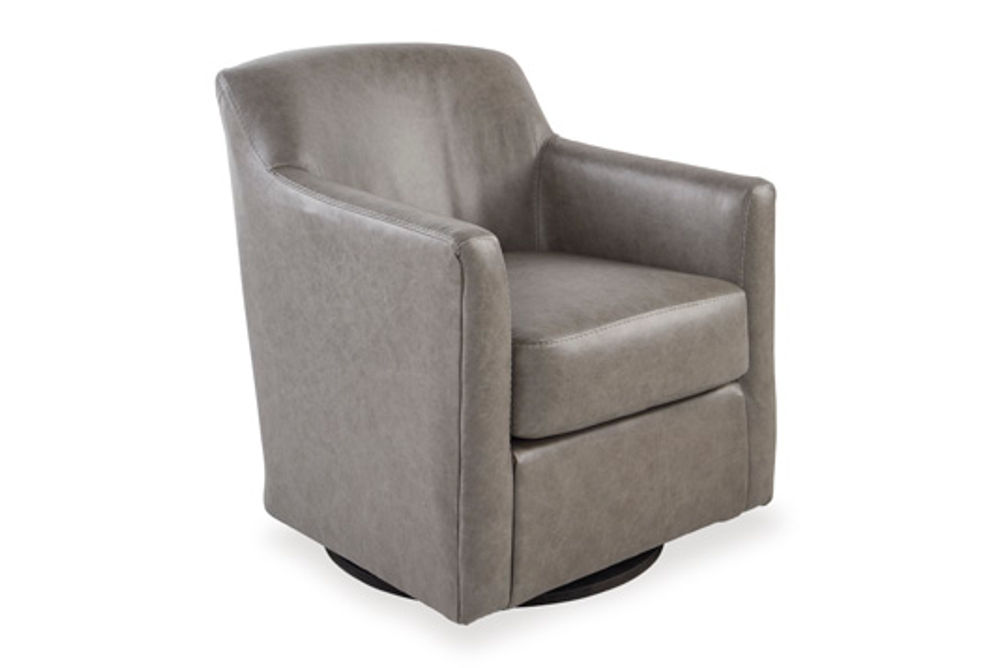 Signature Design by Ashley Bradney Swivel Accent Chair-Fossil