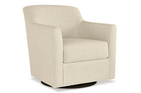 Signature Design by Ashley Bradney Swivel Accent Chair-Linen