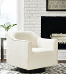 Signature Design by Ashley Phantasm Swivel Accent Chair-Chalk