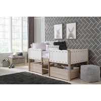 Signature Design by Ashley Wrenalyn Twin Loft Bed with Under Bed Bin Storage