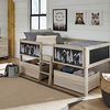 Wrenalyn Twin Loft Bed with Under Bed Bin Storage