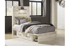 Signature Design by Ashley Cambeck Twin Panel Bed with 2 Storage Drawers