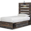 Signature Design by Ashley Drystan Twin Panel Bed with 4 Storage Drawers