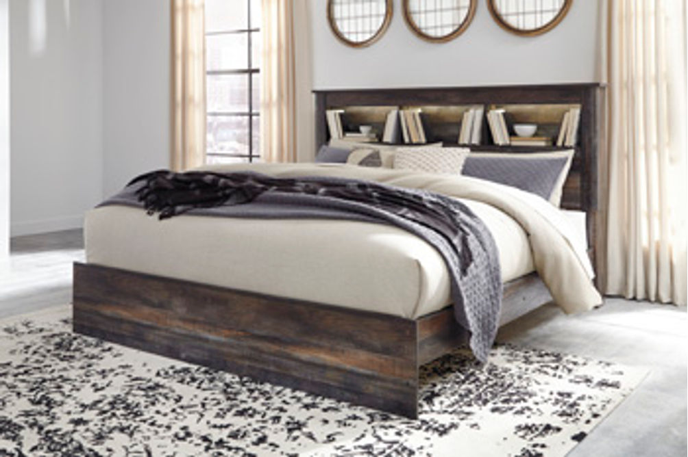 Signature Design by Ashley Drystan King Bookcase Bed-Multi