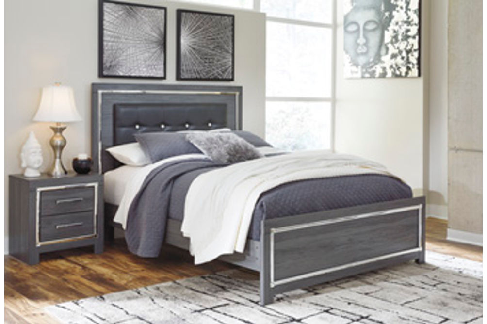 Signature Design by Ashley Lodanna Queen Panel Bed-Gray