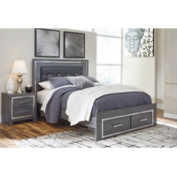 Signature Design by Ashley Lodanna Queen Panel Bed with 2 Storage Drawers