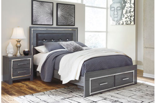 Signature Design by Ashley Lodanna Queen Panel Bed with 2 Storage Drawers