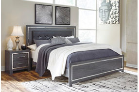 Signature Design by Ashley Lodanna King Panel Bed-Gray