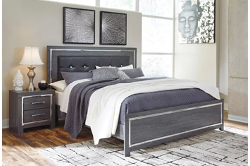 Signature Design by Ashley Lodanna King Panel Bed-Gray