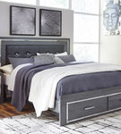 Signature Design by Ashley Lodanna King Panel Bed with 2 Storage Drawers