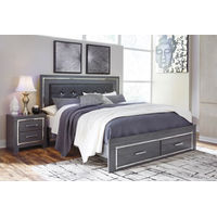 Signature Design by Ashley Lodanna King Panel Bed with 2 Storage Drawers