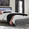 Signature Design by Ashley Baystorm Queen Panel Bed with 2 Storage Drawers-Gra