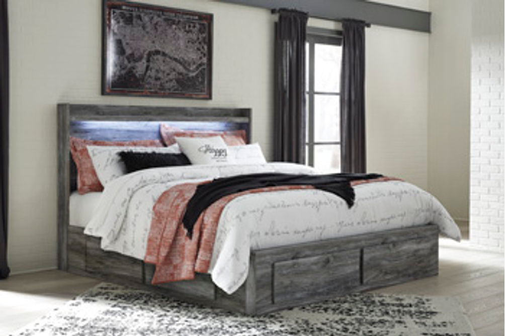 Signature Design by Ashley Baystorm King Panel Bed with 4 Storage Drawers