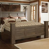 Signature Design by Ashley Juararo California King Poster Bed-Dark Brown