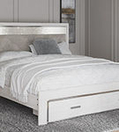 Signature Design by Ashley Altyra King Upholstered Storage Bed-White