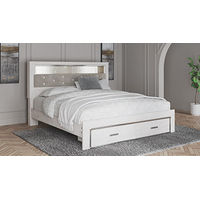 Signature Design by Ashley Altyra King Upholstered Bookcase Bed with Storage