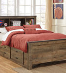 Signature Design by Ashley Trinell Full Bookcase Bed with 2 Storage Drawers