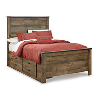 Signature Design by Ashley Trinell Full Panel Bed with 2 Storage Drawers