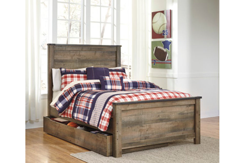 Signature Design by Ashley Trinell Full Panel Bed with 1 Large Storage Drawer