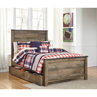 Signature Design by Ashley Trinell Full Panel Bed with 1 Large Storage Drawer