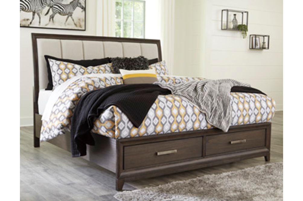 Signature Design by Ashley Brueban Queen Panel Bed with 2 Storage Drawers