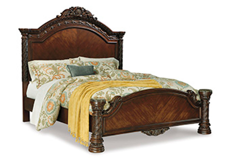 Millennium by Ashley North Shore California King Panel Bed-Dark Brown