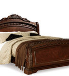 Millennium by Ashley North Shore King Sleigh Bed-Dark Brown