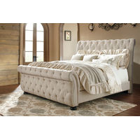 Signature Design by Ashley Willenburg California King Upholstered Sleigh Bed