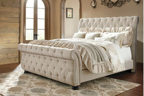 Signature Design by Ashley Willenburg California King Upholstered Sleigh Bed