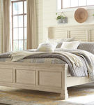 Signature Design by Ashley Bolanburg King Panel Bed-Antique White