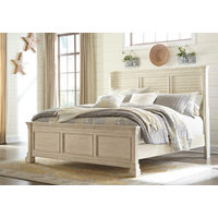 Signature Design by Ashley Bolanburg King Panel Bed-Antique White