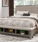 Benchcraft Hallanden Queen Panel Bed with Storage-Gray