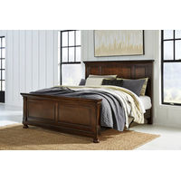 Millennium by Ashley Porter California King Panel Bed-Rustic Brown